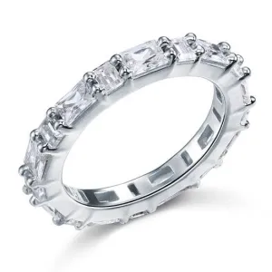Emerald Cut Diamond Wedding Band