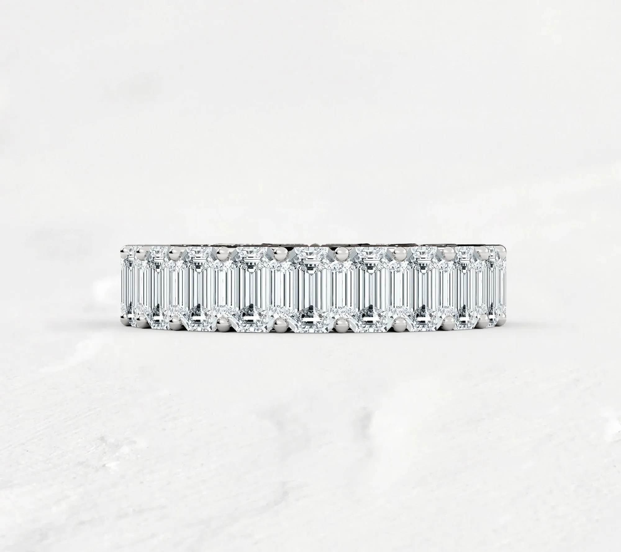 Emerald Cut Eternity Band - 6ct