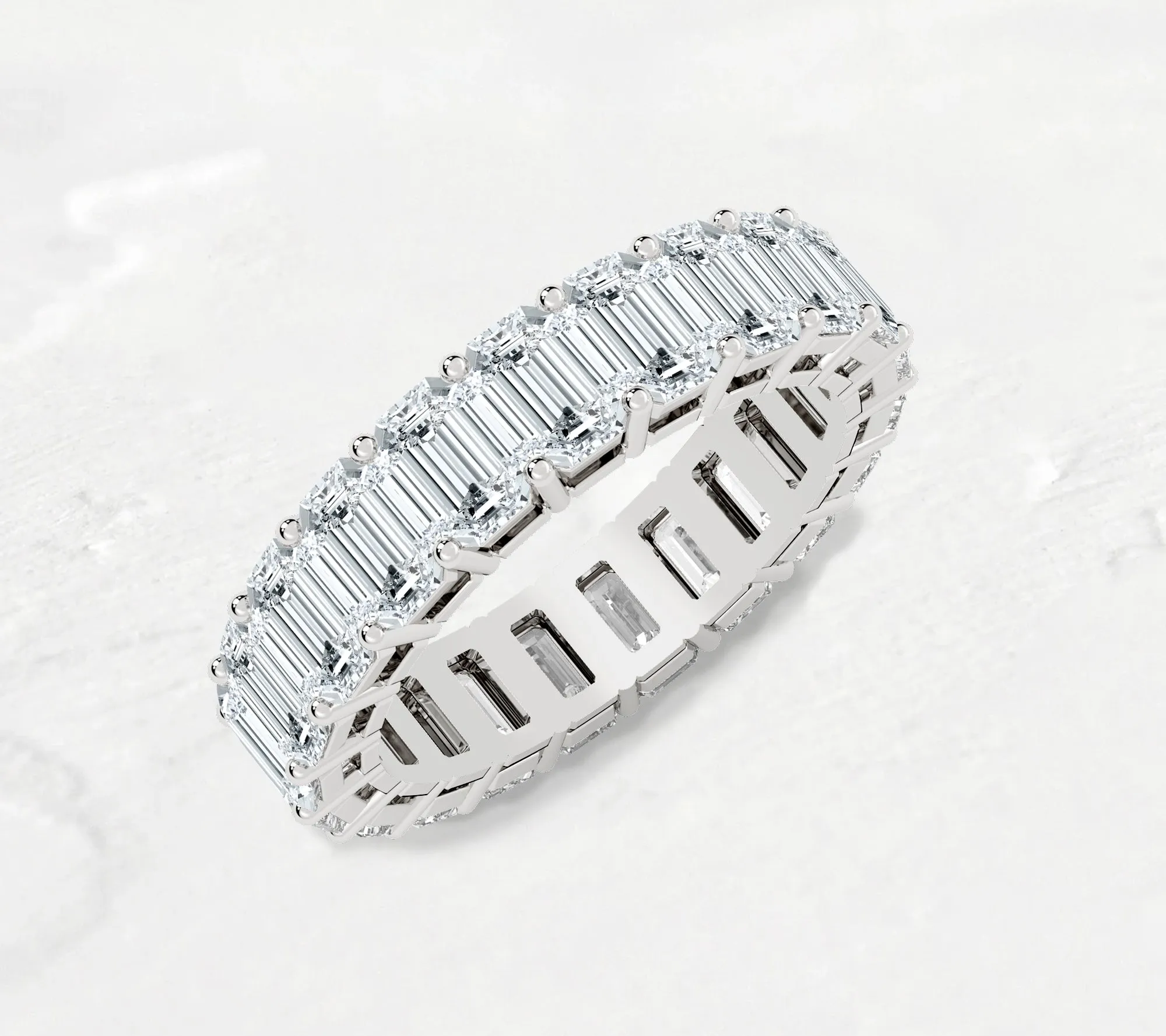 Emerald Cut Eternity Band - 6ct