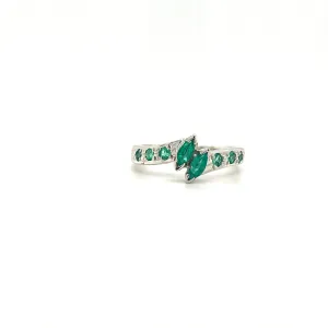 Emerald Ring in .925 Sterling Silver - KSR 1069