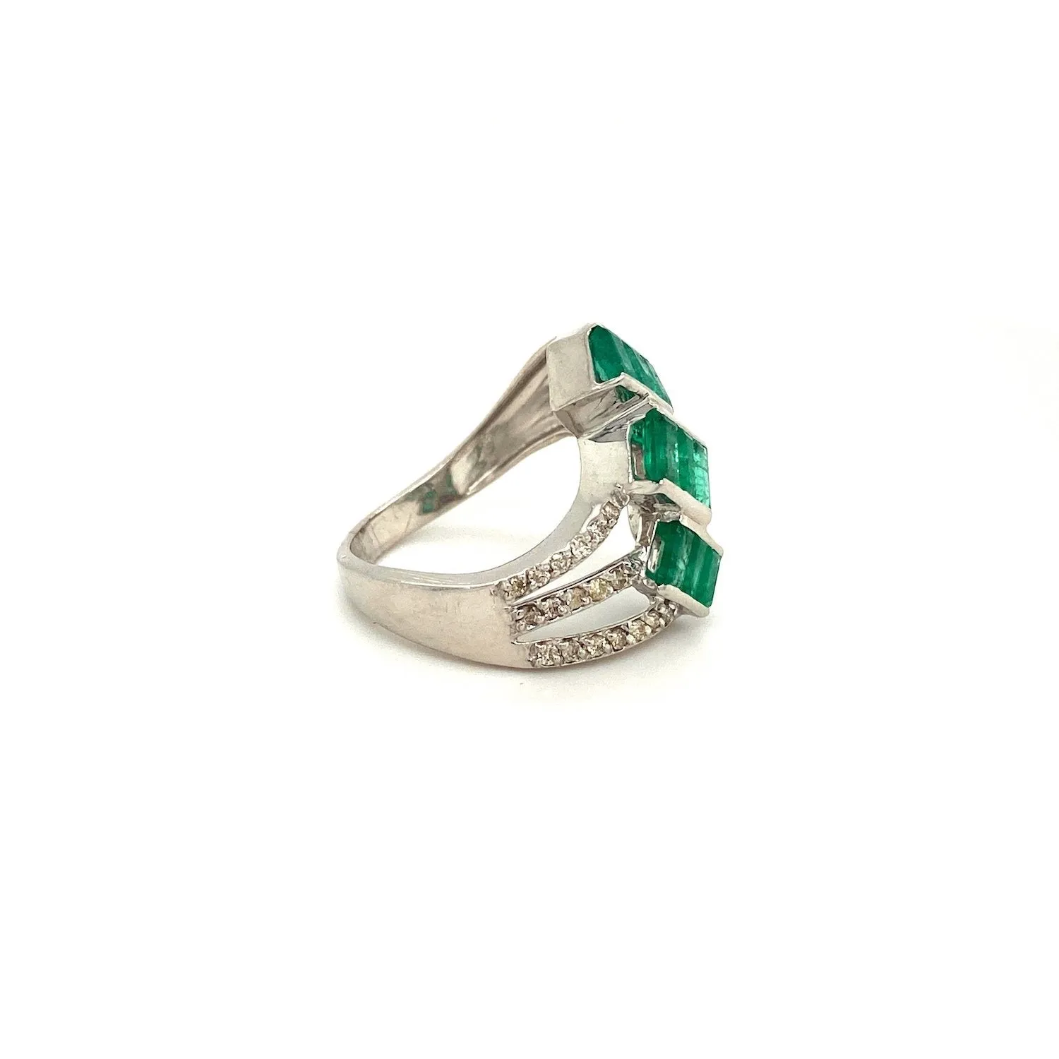 Emerald Ring in .925 Sterling Silver - KSR 10856