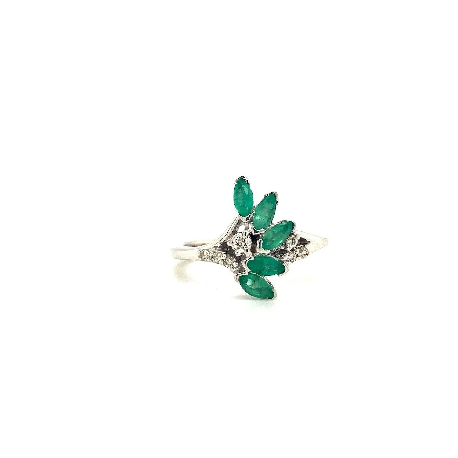 Emerald Ring in .925 Sterling Silver - KSR 11148