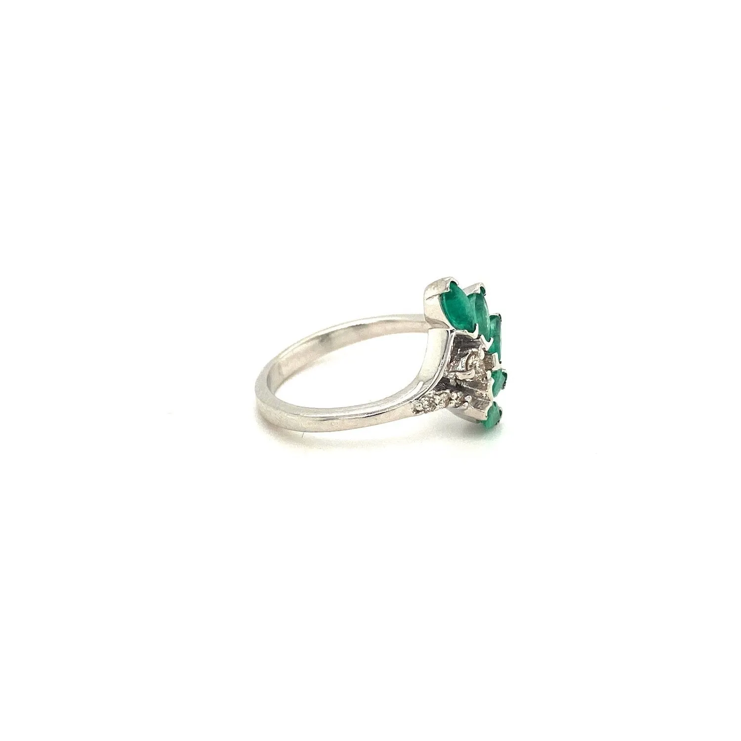 Emerald Ring in .925 Sterling Silver - KSR 11148