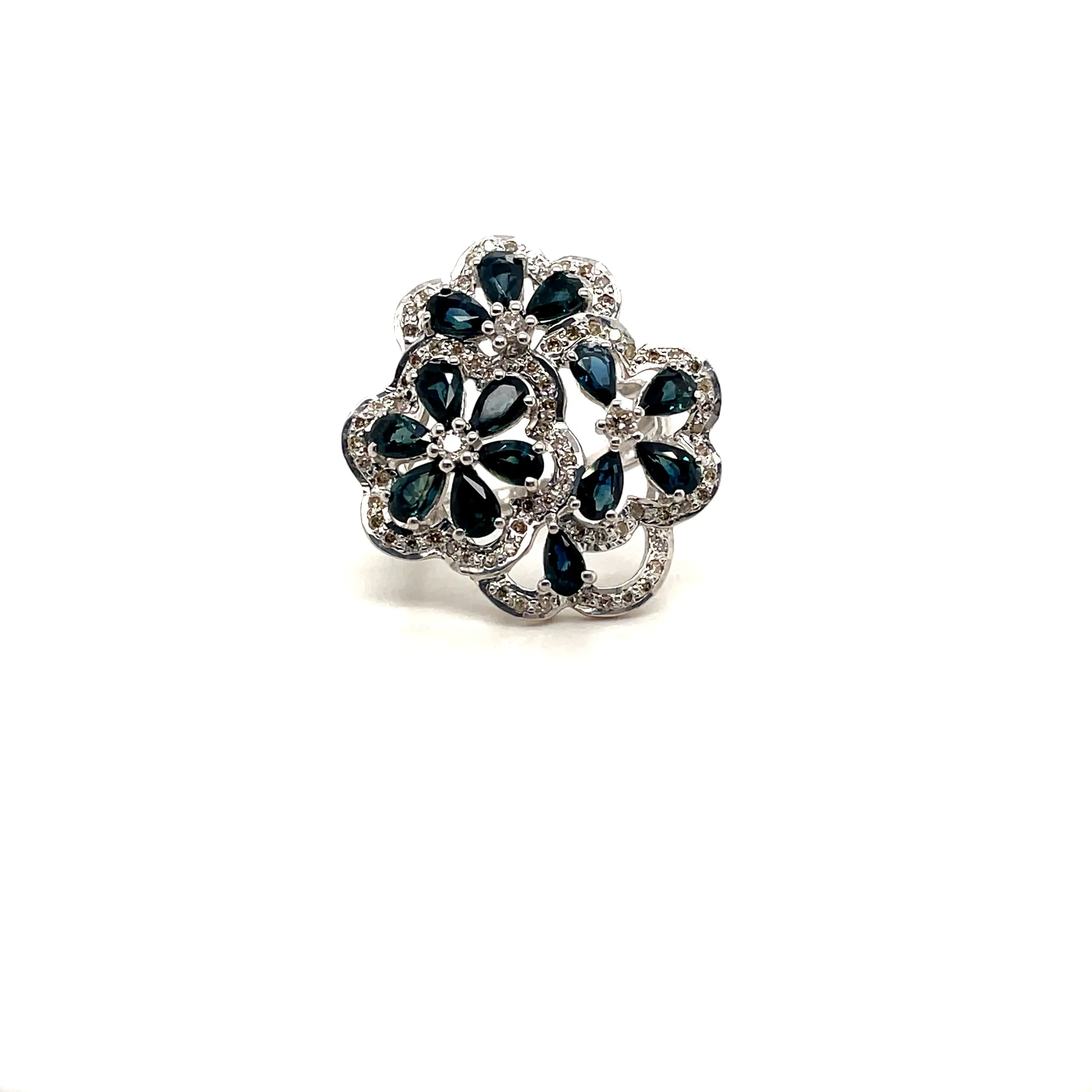 Emerald Ring in .925 Sterling Silver - KSR 11283