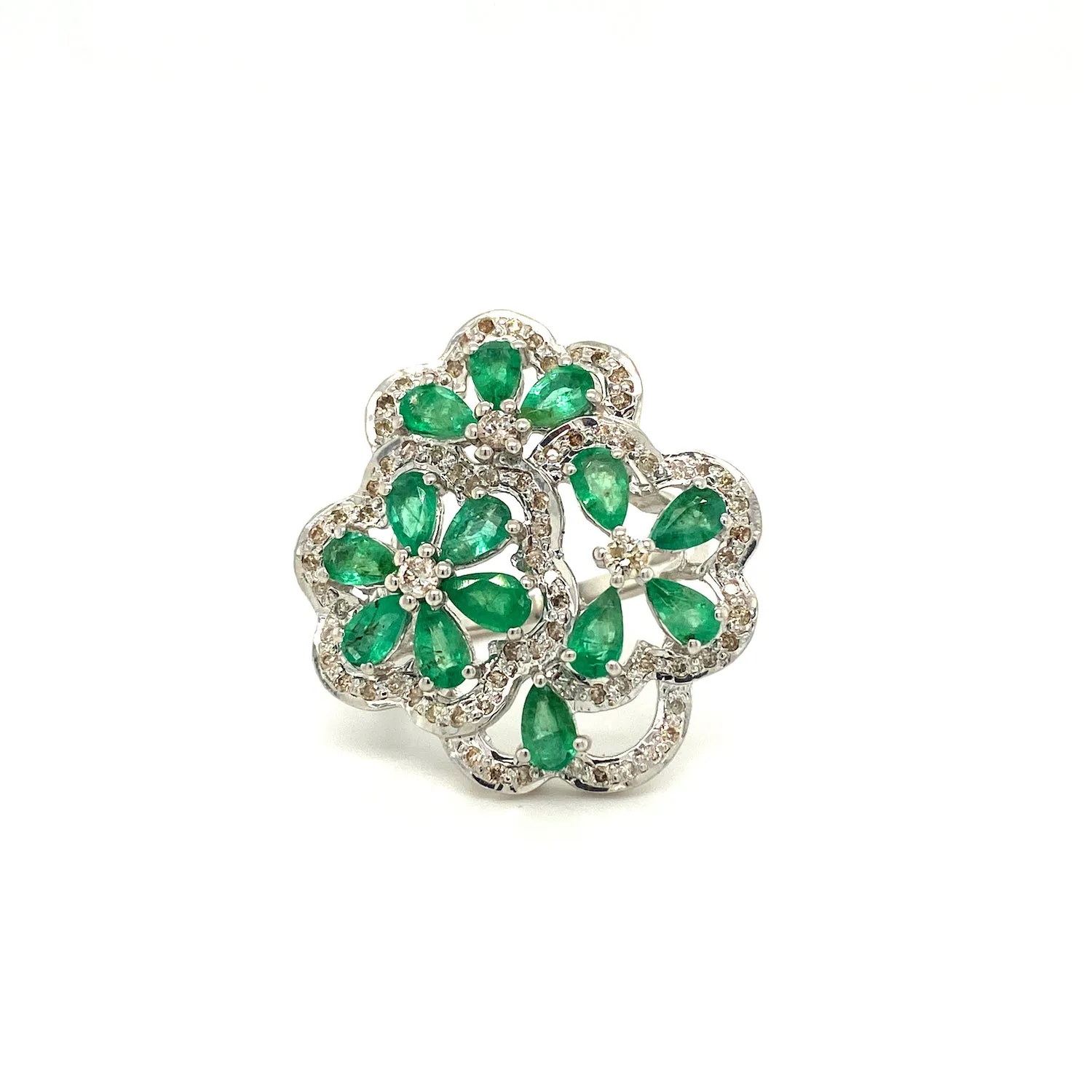 Emerald Ring in .925 Sterling Silver - KSR 11283