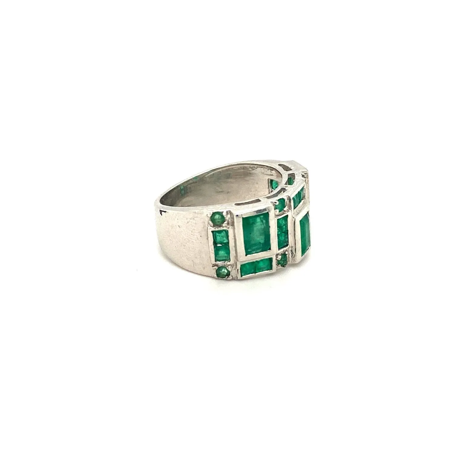 Emerald Ring in .925 Sterling Silver - KSR 12074