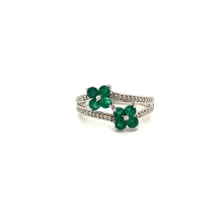 Emerald Ring in .925 Sterling Silver - KSR 12609
