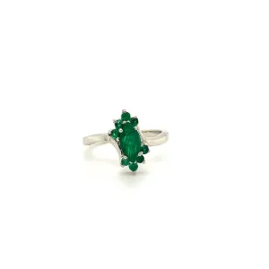 Emerald Ring in .925 Sterling Silver - KSR 14947