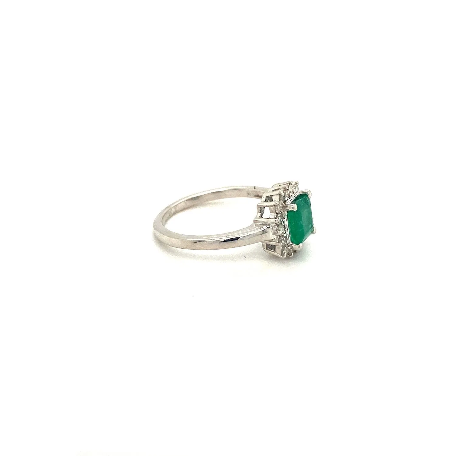 Emerald Ring in .925 Sterling Silver - KSR 15319