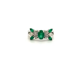 Emerald Ring in .925 Sterling Silver - KSR 15646