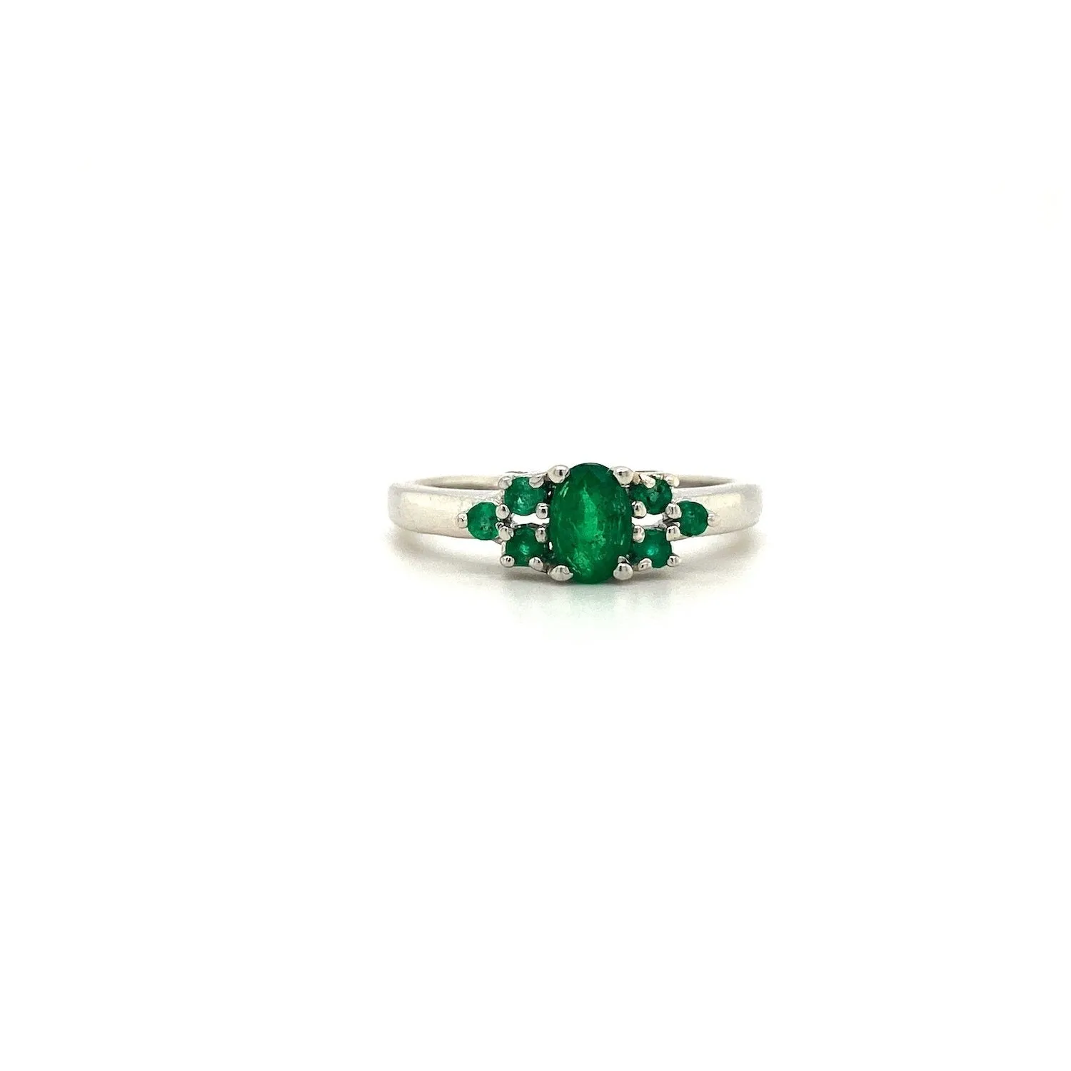 Emerald Ring in .925 Sterling Silver - KSR 15682
