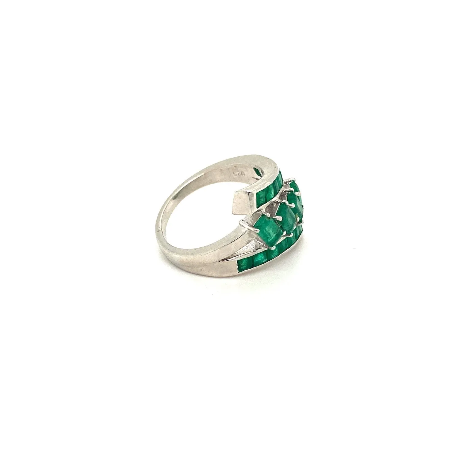 Emerald Ring in .925 Sterling Silver - KSR 16313