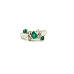 Emerald Ring in .925 Sterling Silver - KSR 16815