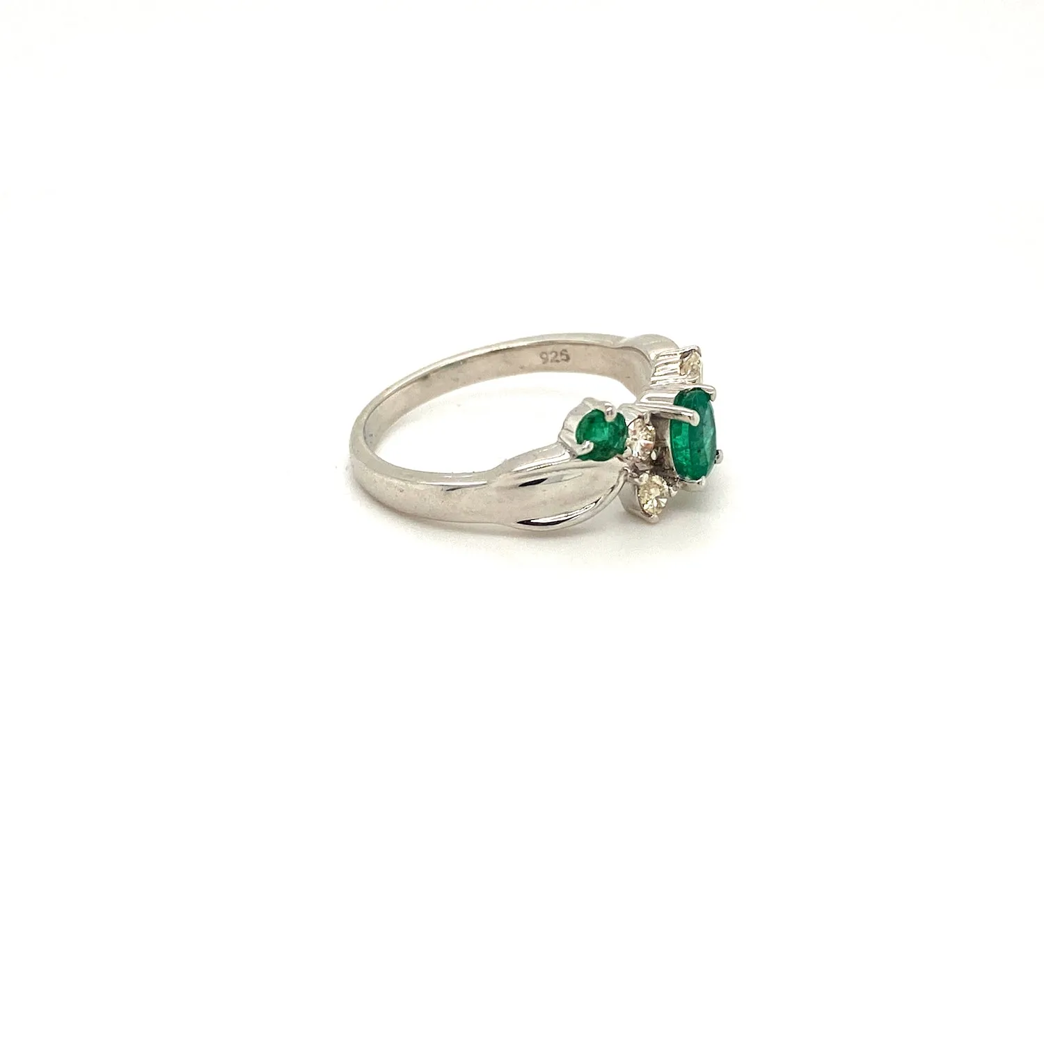 Emerald Ring in .925 Sterling Silver - KSR 16815