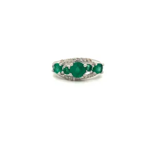 Emerald Ring in .925 Sterling Silver - KSR 18311