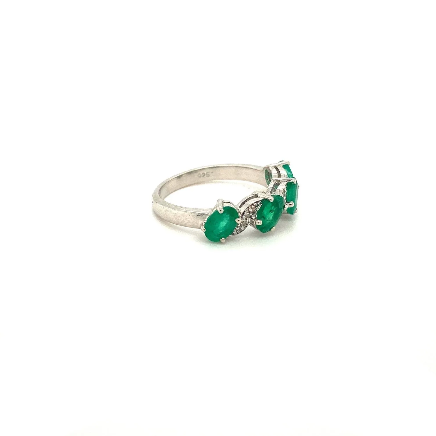Emerald Ring in .925 Sterling Silver - KSR 18398