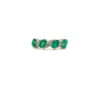 Emerald Ring in .925 Sterling Silver - KSR 18398