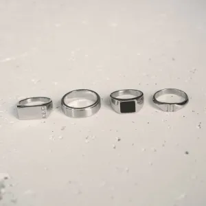 Essential Rings Set (Silver)