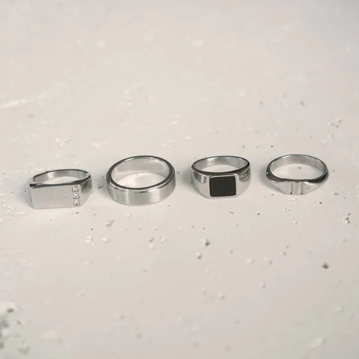 Essential Rings Set (Silver)