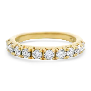 Estate 18k Yellow Gold Dimond Band