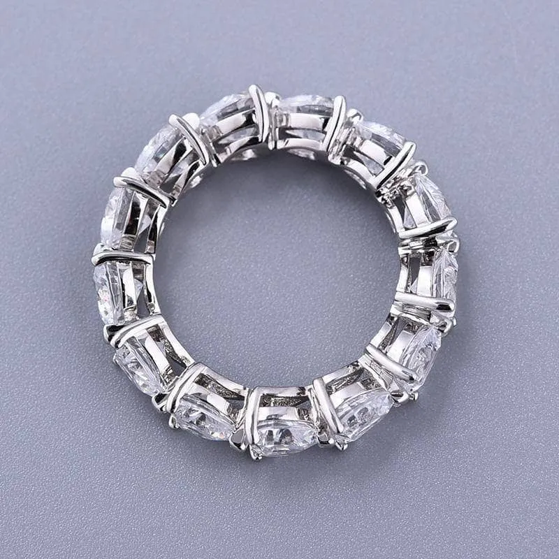 Eternity Heart Cut Wedding Band