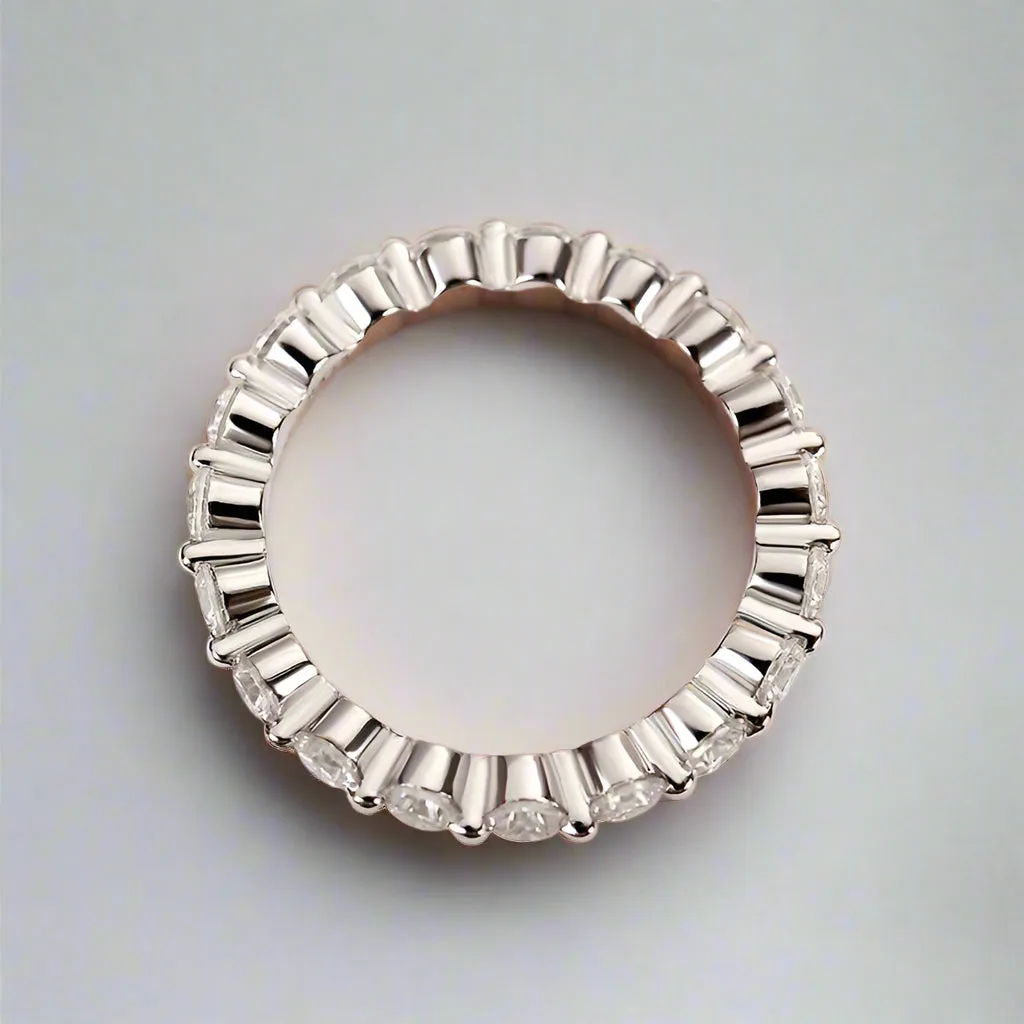 Eternity Round Cut Women's Stackable Wedding Band