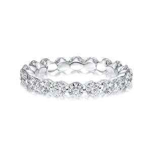Eternity Round Cut Women's Stackable Wedding Band