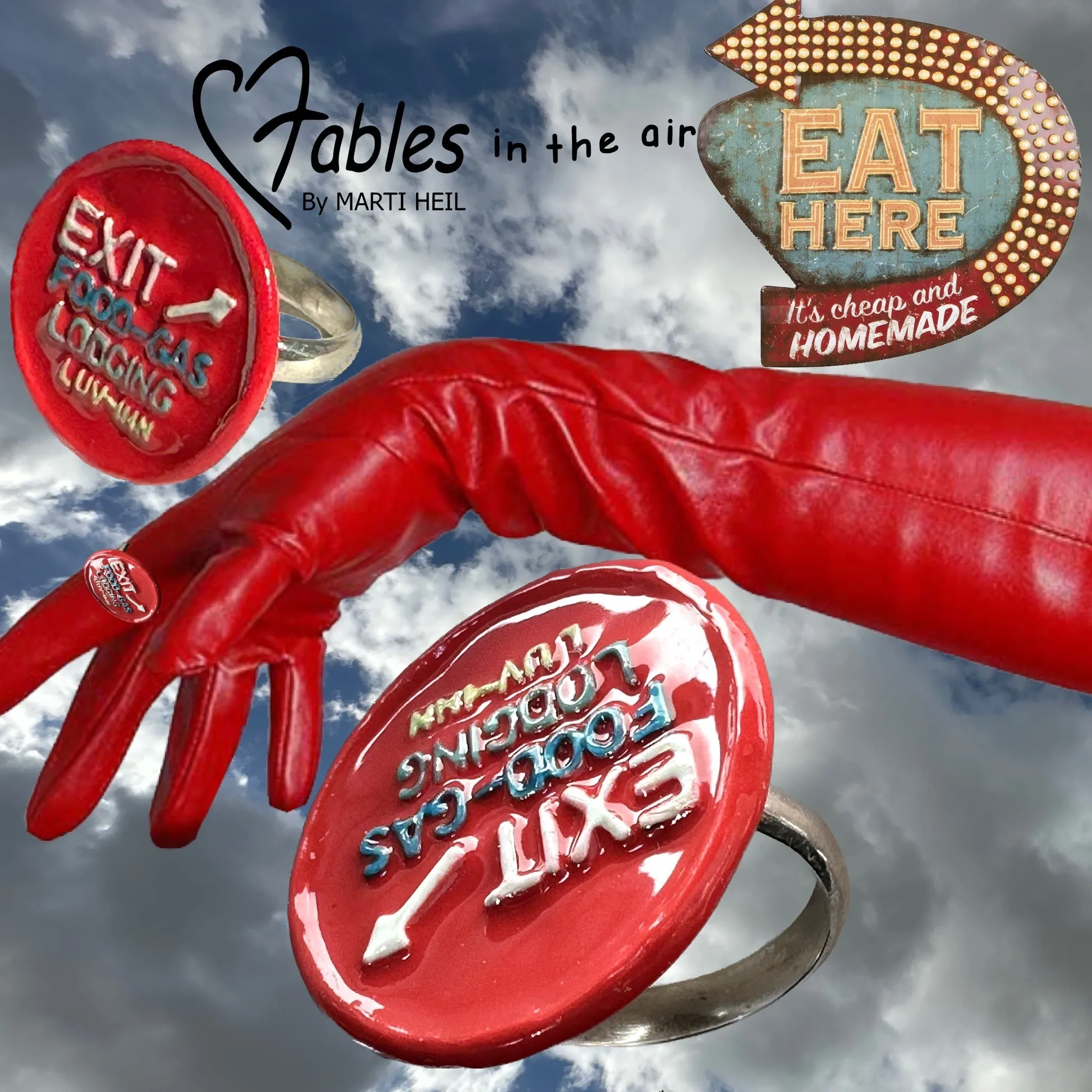 EXIT to  LUV-INN Gum-ball Ring