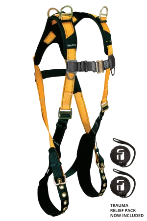 FallTech 7027 Journeyman Flex Steel 3D Retrieval Non-belted Full Body Harness