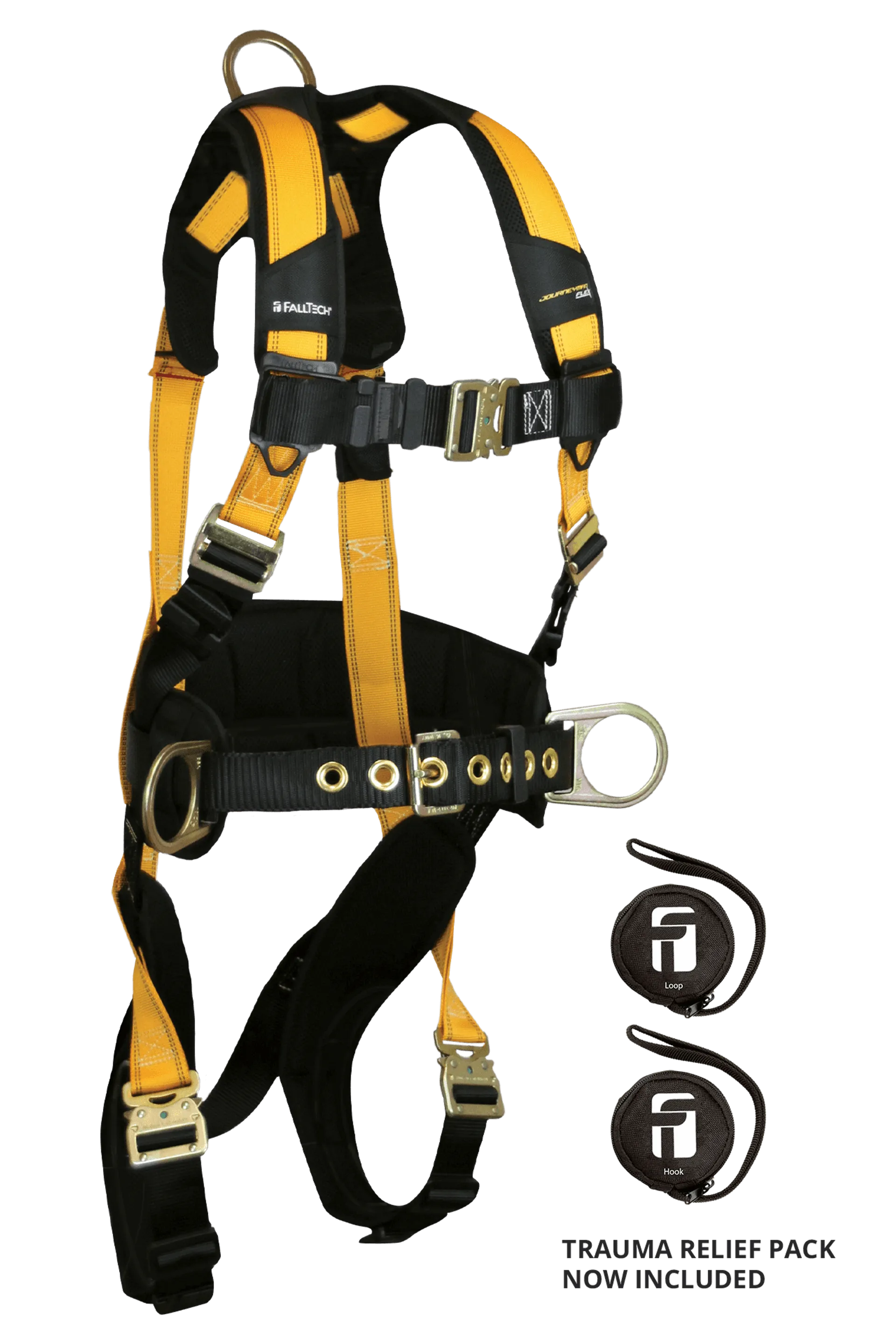 FallTech 7035QC Journeyman Flex® Steel 3D Construction Belted Full Body Harness (each)
