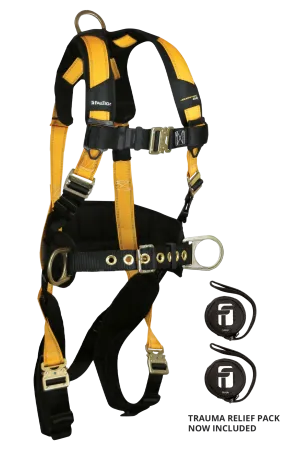 FallTech 7035QC Journeyman Flex® Steel 3D Construction Belted Full Body Harness (each)