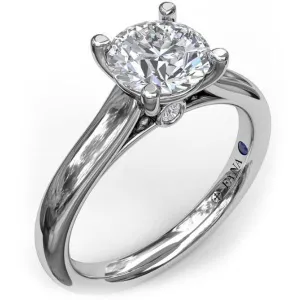 Fana Classic Solitaire With Peek A Boo Diamond