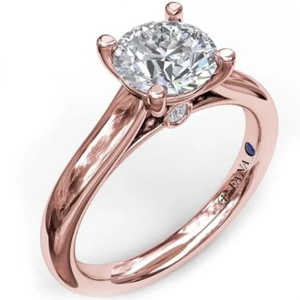 Fana Classic Solitaire With Peek A Boo Diamond