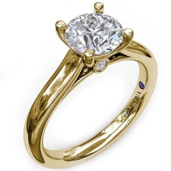 Fana Classic Solitaire With Peek A Boo Diamond