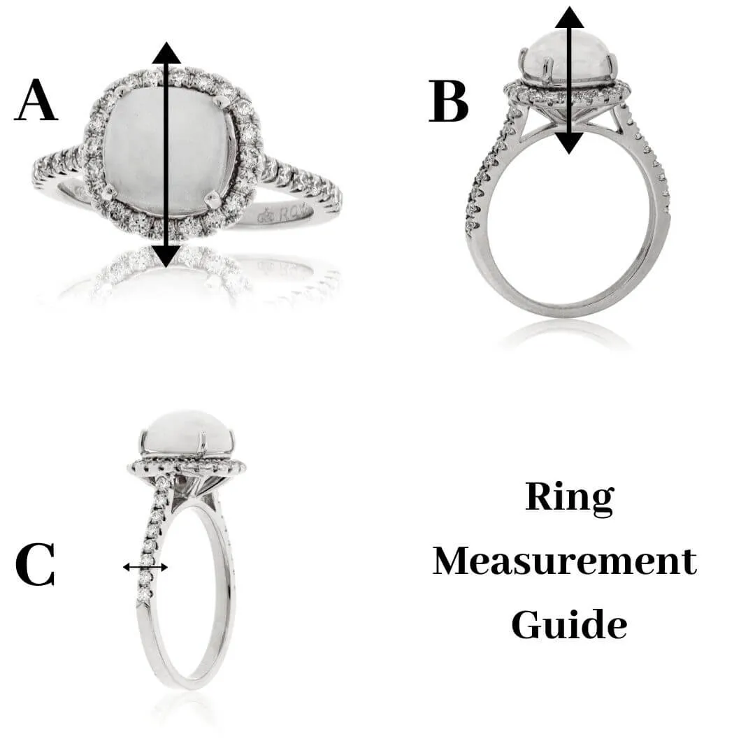 Fancy Round Cut Amethyst and Diamond Halo Ring