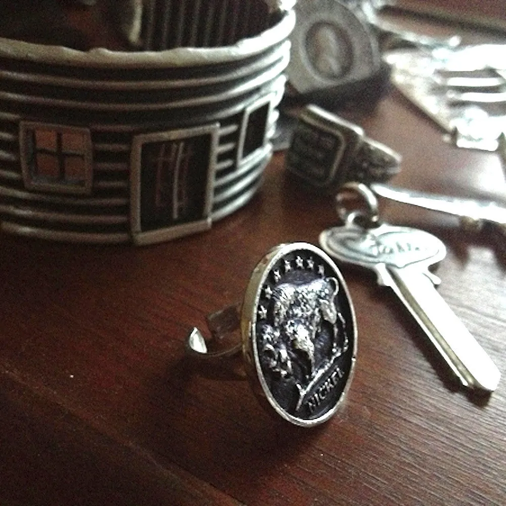 Faux BuffaLO (Nickel Ring)