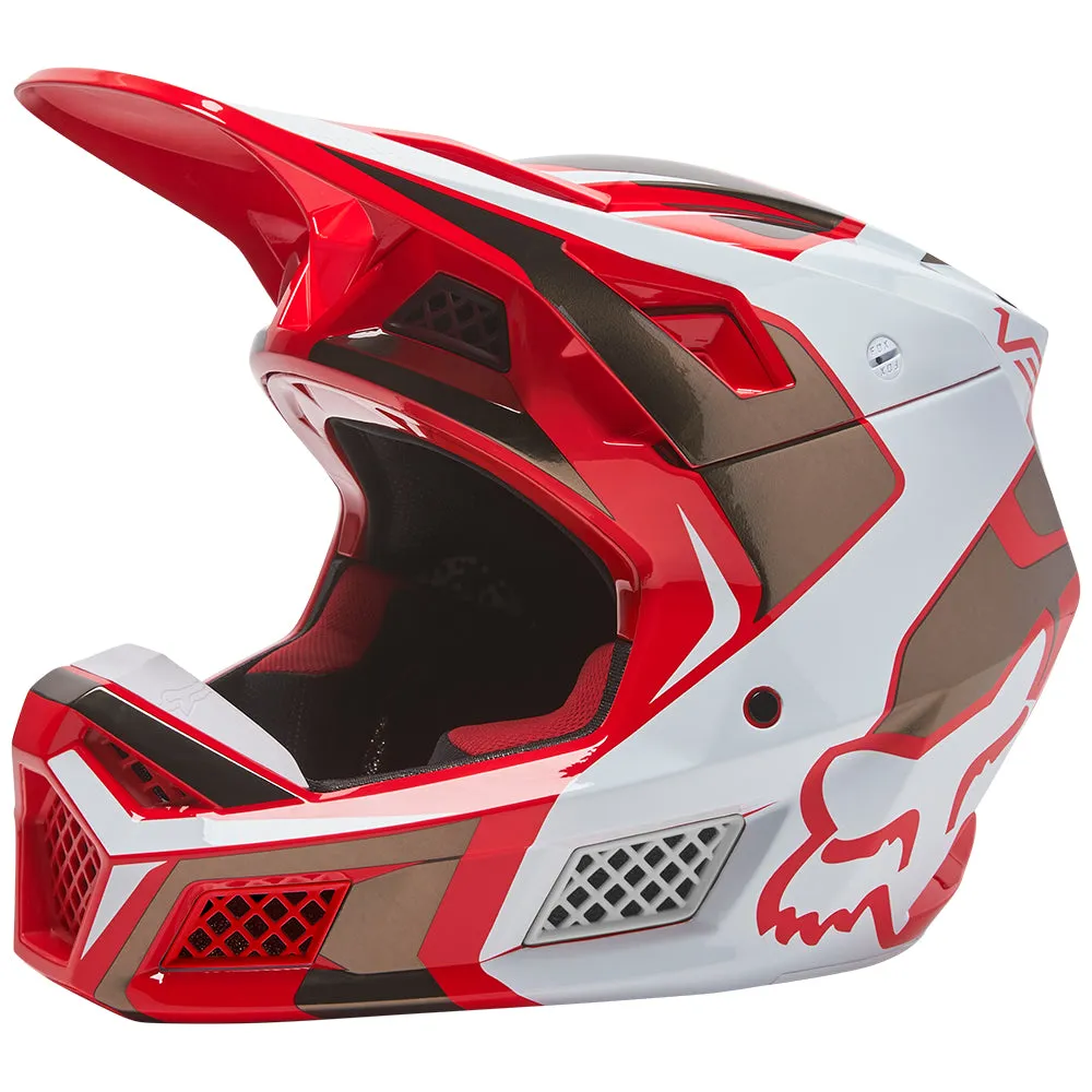 FOX V3 RS MIRER HELMET ECE [FLO RED]