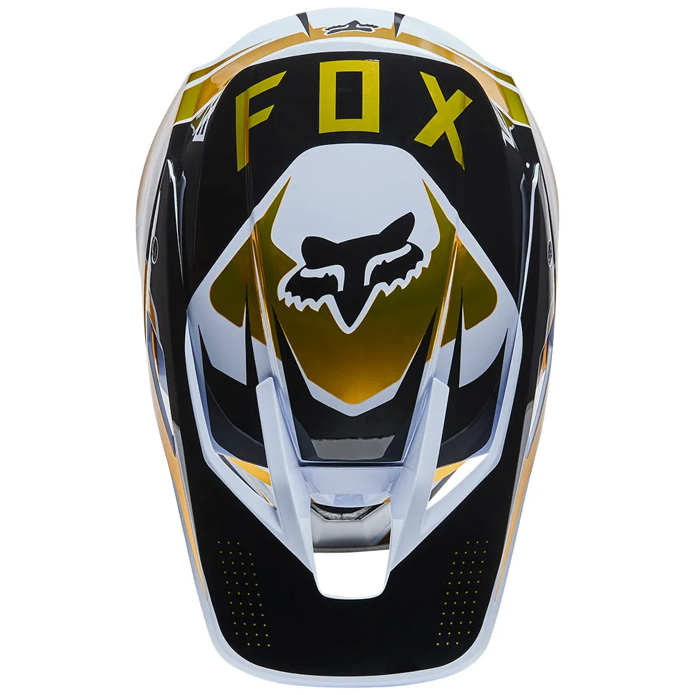 FOX V3 RS MIRER HELMET ECE [WHITE/BLACK]