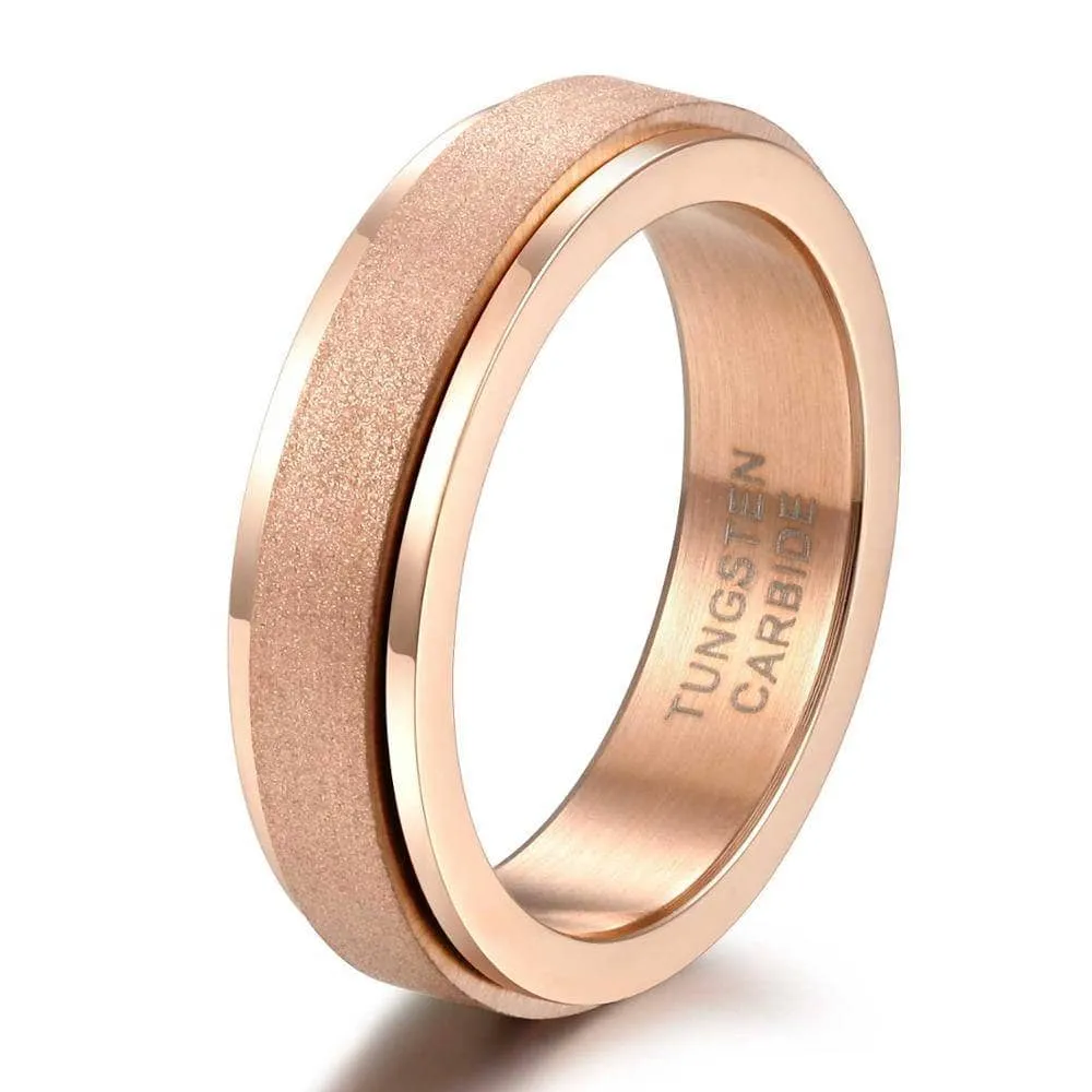 Frosted Men's Tungsten Carbide Wedding Band