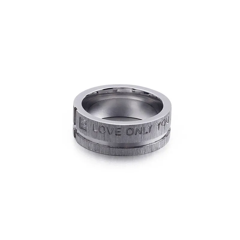 Gender Neutral Love Only You Gold Ring