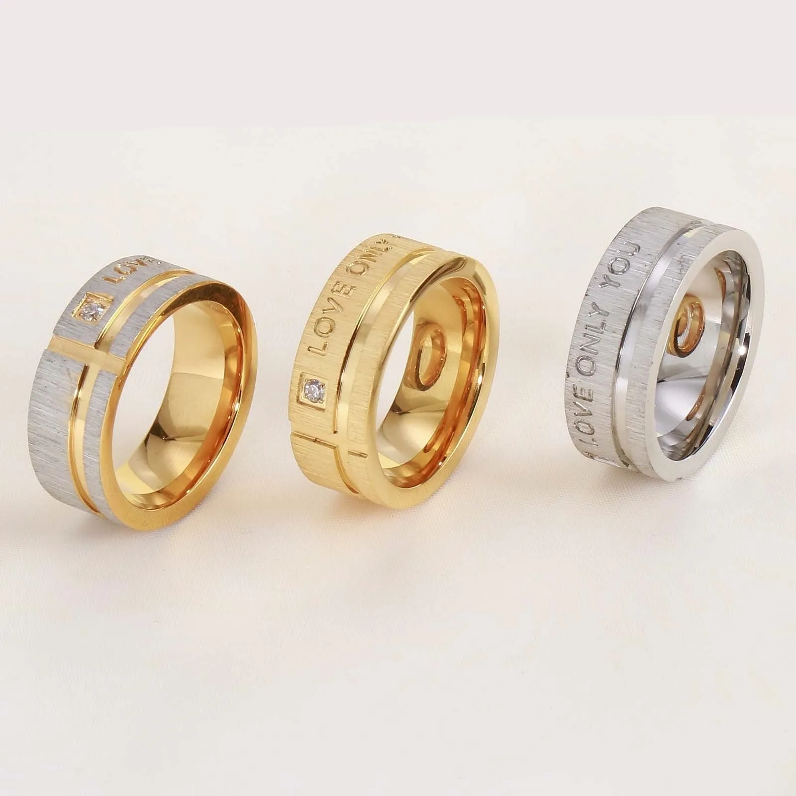 Gender Neutral Love Only You Gold Ring
