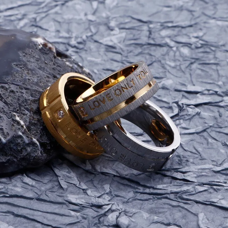 Gender Neutral Love Only You Gold Ring