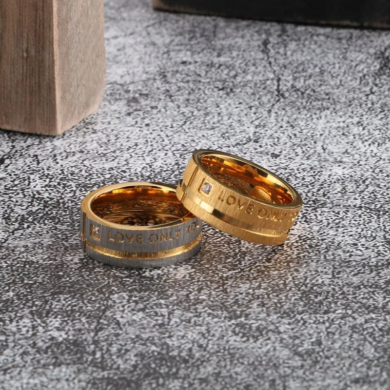 Gender Neutral Love Only You Gold Ring
