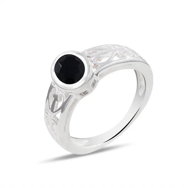 Genuine Emerald Silver Rings