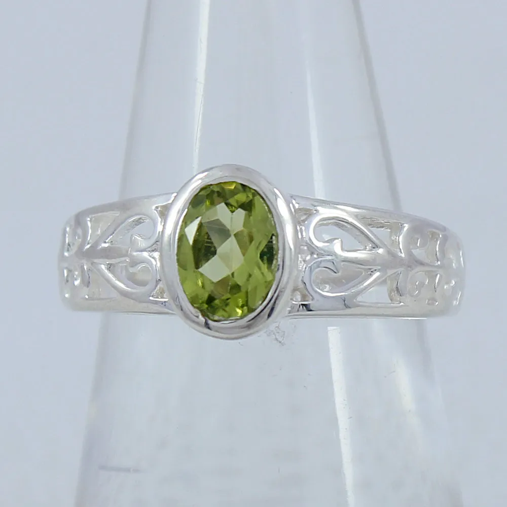 Genuine Emerald Silver Rings