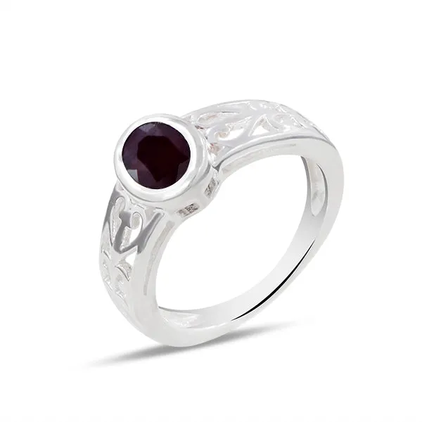 Genuine Emerald Silver Rings
