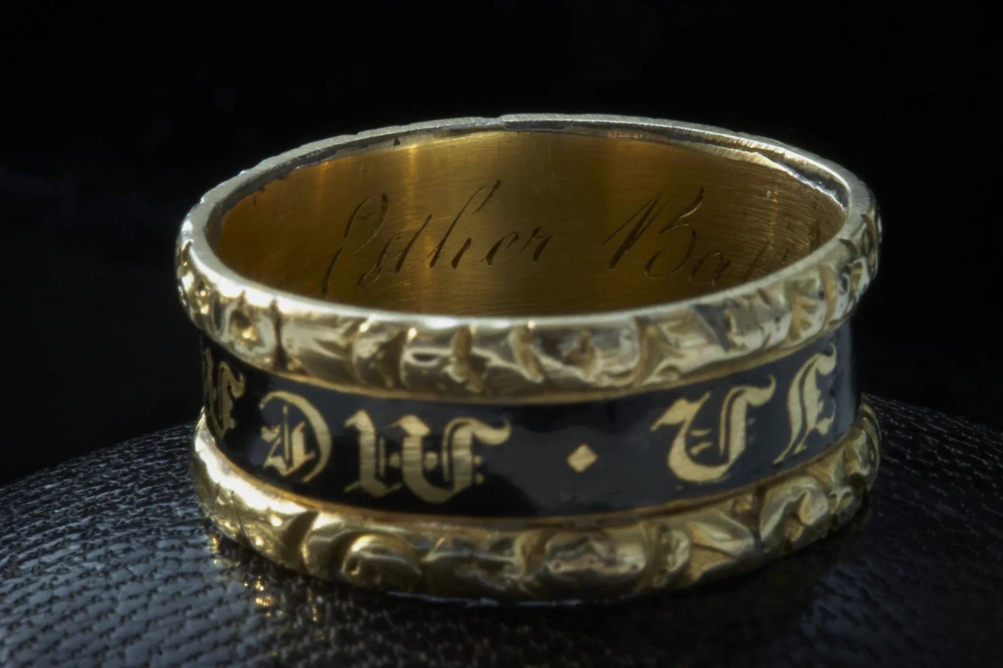 Georgian Enamel Memorial Ring