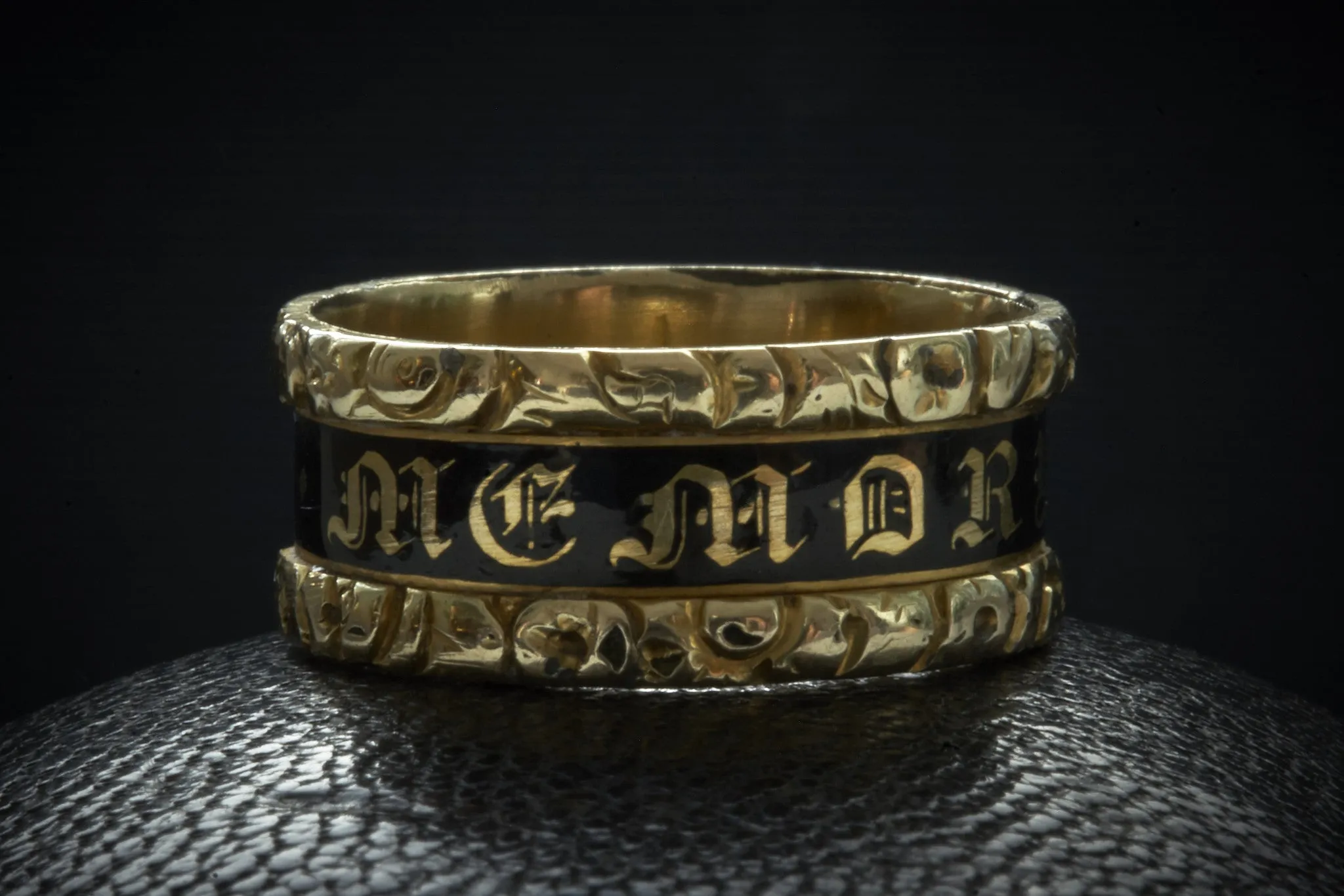 Georgian Enamel Memorial Ring