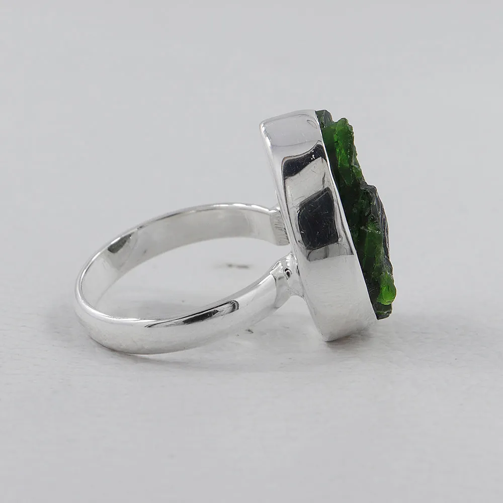 Green Exclusive 925 Silver Natural Rings