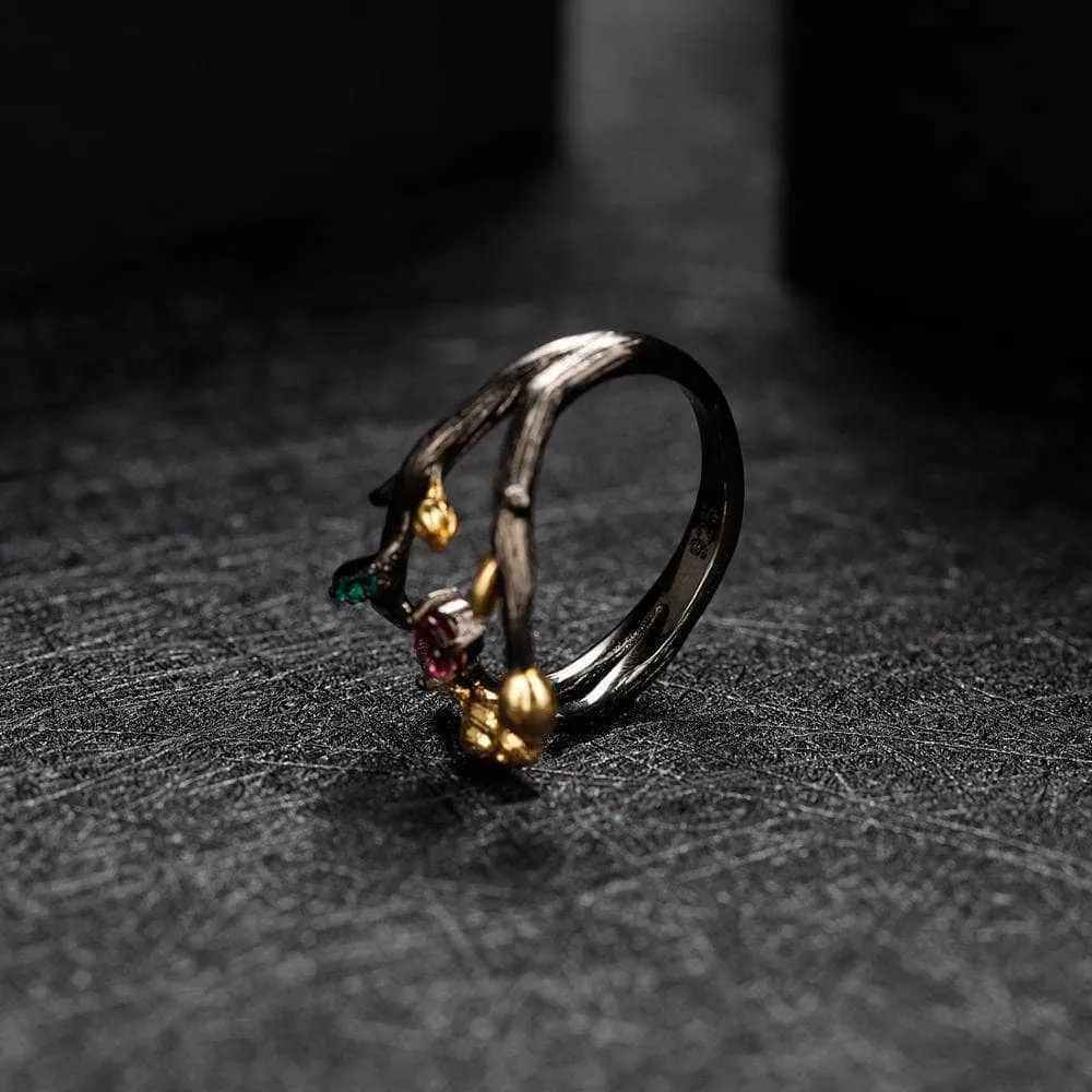 Handmade Adjustable Rhodolite Garnet Rings